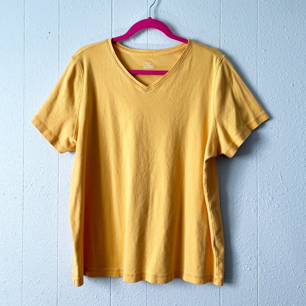 CJ Banks Women T-Shirt 100% Cotton Basic Casual Everyday Wear Breathable Stretch